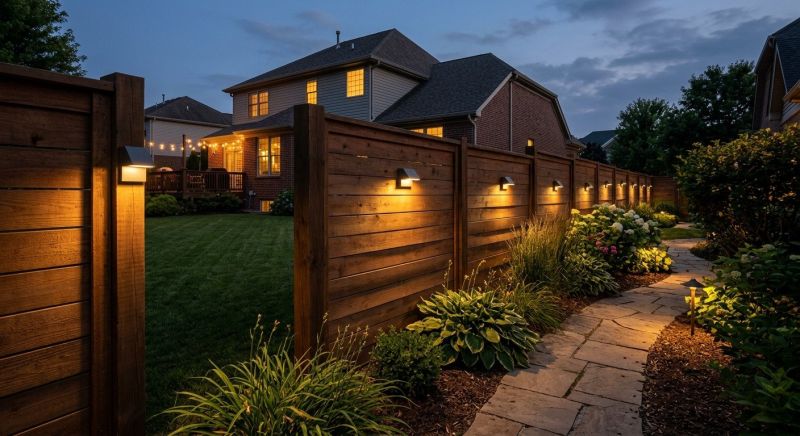 Fence Lighting Installation in Provo, UT