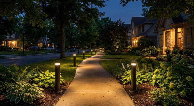 Walkway Lighting Installation in Olathe, KS