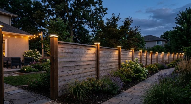 Fence Lighting Installation in Provo, UT